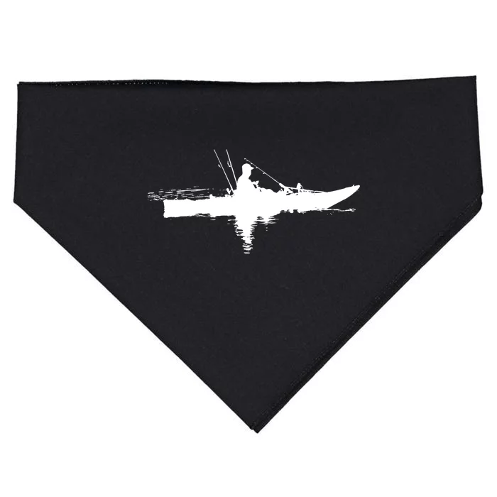 Kayak Fishing Kayaking Cool Gift USA-Made Doggie Bandana