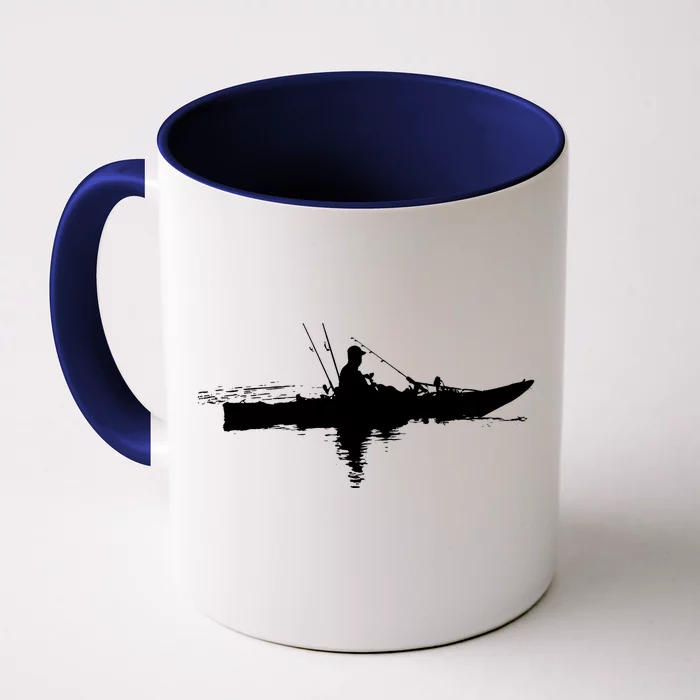 Kayak Fishing Kayaking Cool Gift Front & Back Coffee Mug