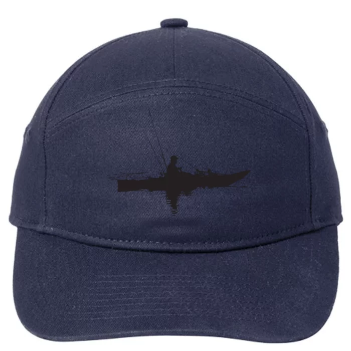 Kayak Fishing Kayaking 7-Panel Snapback Hat