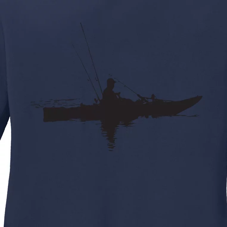 Kayak Fishing Kayaking Ladies Long Sleeve Shirt