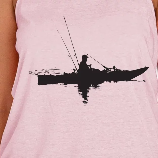 Kayak Fishing Kayaking Women's Knotted Racerback Tank