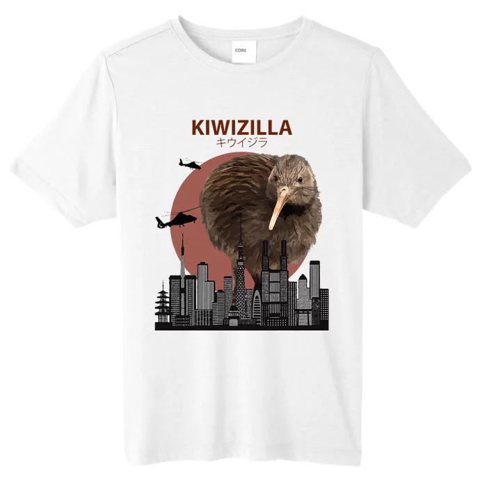 Kiwizilla Funny Kiwi New Zealand Bird Lovers Gift ChromaSoft Performance T-Shirt