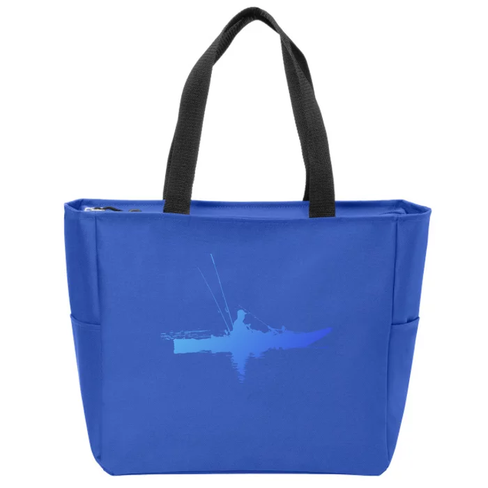 Kayak Fishing Kayaking Gift Zip Tote Bag