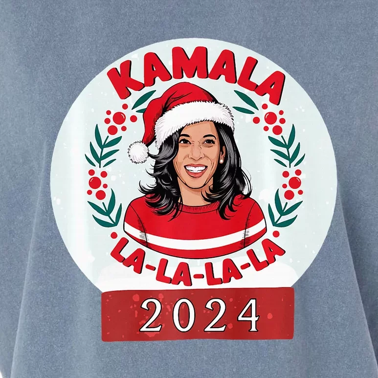 Kamala Fa La La La Funny Christmas 2024 Holiday Harris Walz Premium Garment-Dyed Women's Muscle Tee