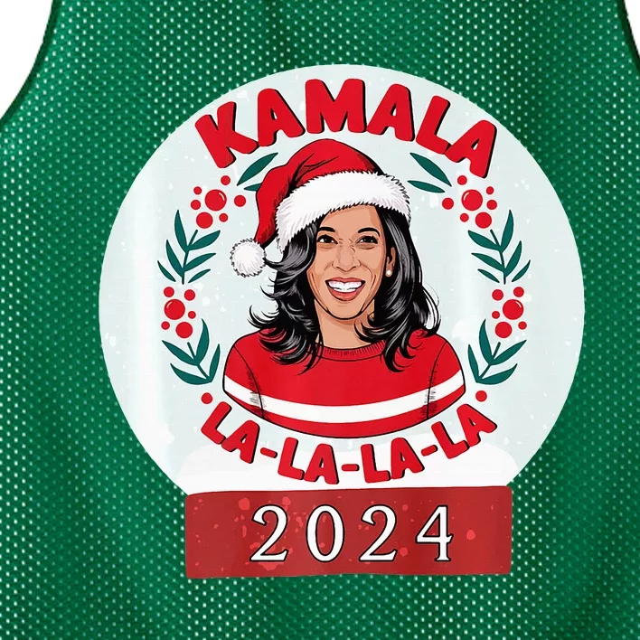 Kamala Fa La La La Funny Christmas 2024 Holiday Harris Walz Premium Mesh Reversible Basketball Jersey Tank