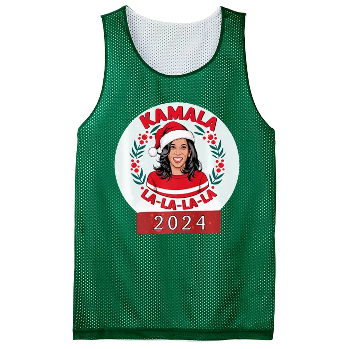 Kamala Fa La La La Funny Christmas 2024 Holiday Harris Walz Premium Mesh Reversible Basketball Jersey Tank