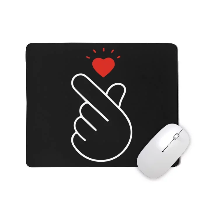 Korean Finger Love Symbol Mousepad