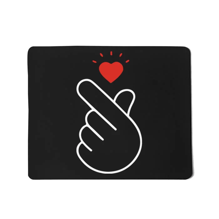 Korean Finger Love Symbol Mousepad