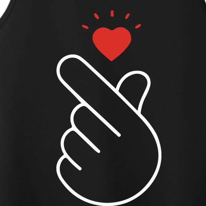 Korean Finger Love Symbol Performance Tank