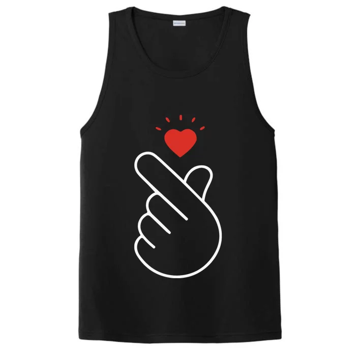 Korean Finger Love Symbol Performance Tank