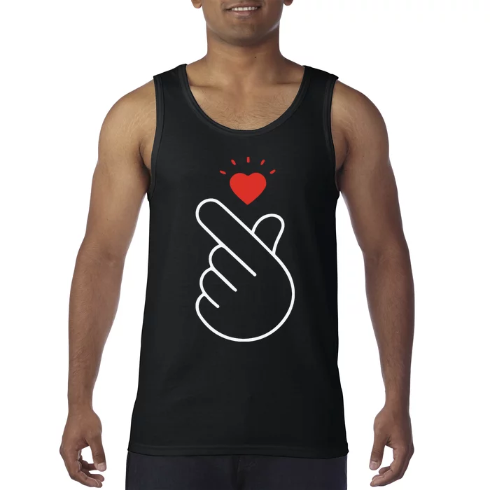 Korean Finger Love Symbol Tank Top