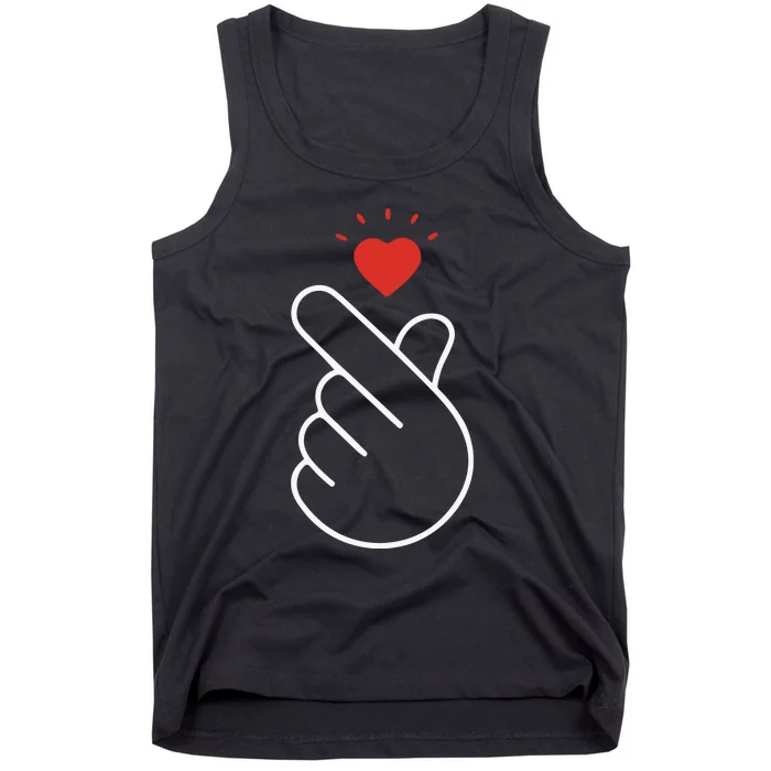 Korean Finger Love Symbol Tank Top