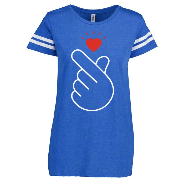 Korean Finger Love Symbol Enza Ladies Jersey Football T-Shirt