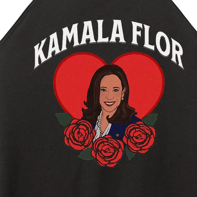 Kamala Flor Latinas Con Harris Democrats Support Kamala Women’s Perfect Tri Rocker Tank