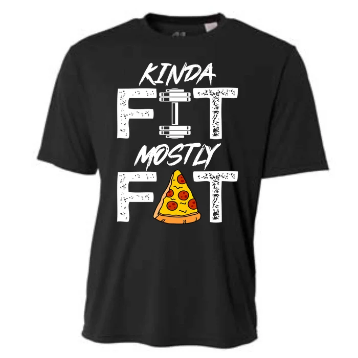 Kinda Fit Mostly Fat Fitness Funny Workoumeaningful Gift Funny Gift Cooling Performance Crew T-Shirt