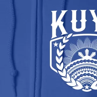 Kuya Family Matching Filipino Tribal Gift Full Zip Hoodie