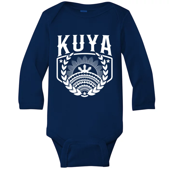 Kuya Family Matching Filipino Tribal Gift Baby Long Sleeve Bodysuit