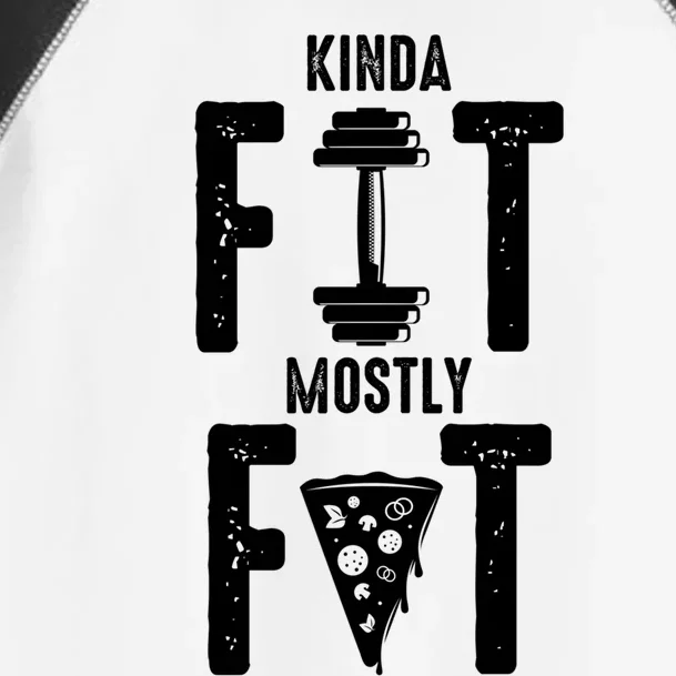 Kinda Fit Mostly Fat – Gym Trainer Athlete Bodybuilder Great Gift Toddler Fine Jersey T-Shirt