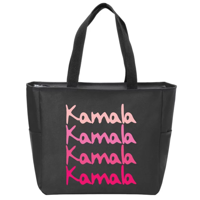 Kamala First Name Boy Girl Zip Tote Bag