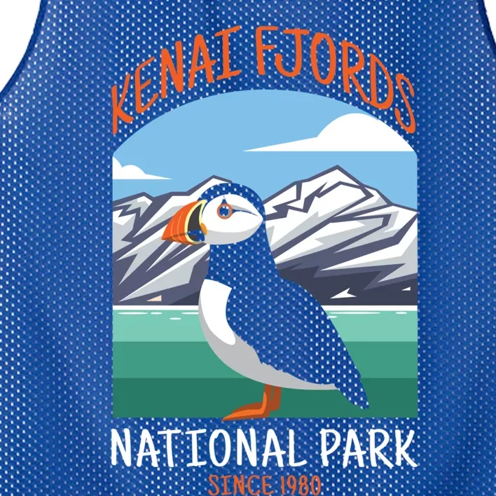 Kenai Fjords National Park Us Puffin Bird Alaska Gift Mesh Reversible Basketball Jersey Tank