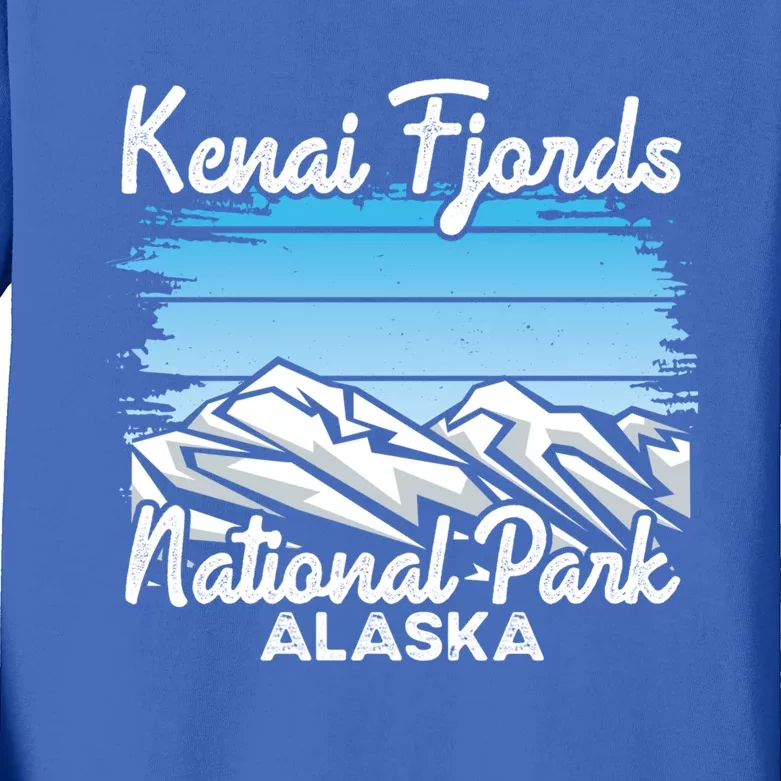 Kenai Fjords National Park Alaska Explore Nature Hiking Great Gift Kids Long Sleeve Shirt