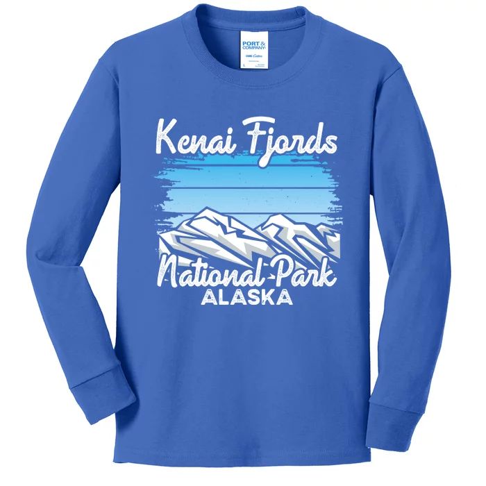 Kenai Fjords National Park Alaska Explore Nature Hiking Great Gift Kids Long Sleeve Shirt