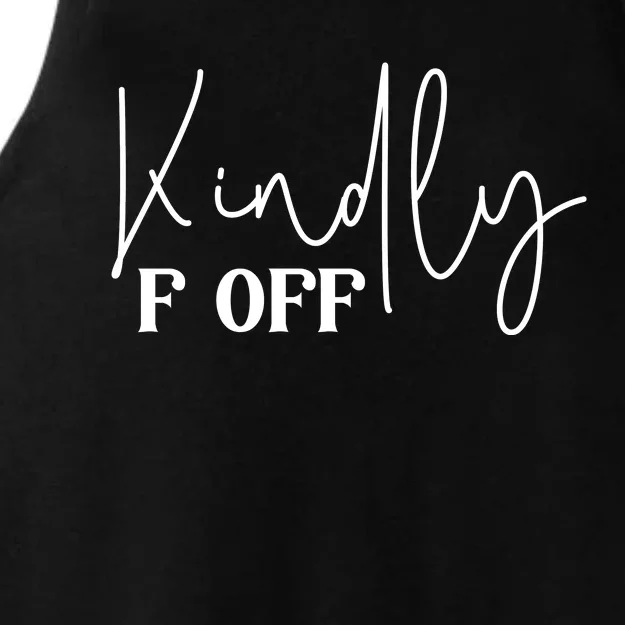 Kindly F Off Funny Png Pod Ladies Tri-Blend Wicking Tank