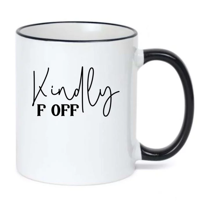 Kindly F Off Funny Png Pod Black Color Changing Mug