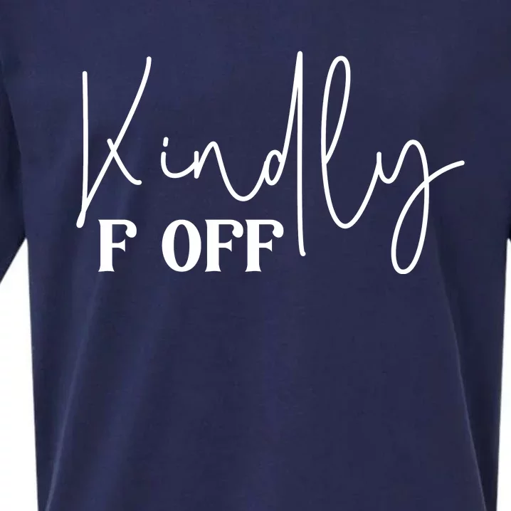 Kindly F Off Funny Png Pod Sueded Cloud Jersey T-Shirt