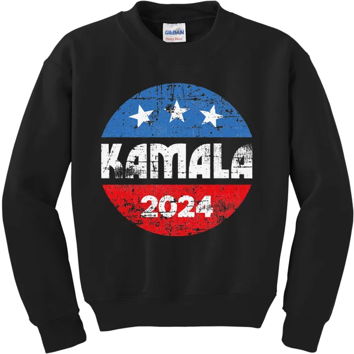 Kamala For President Kamala 2024 Kids Sweatshirt