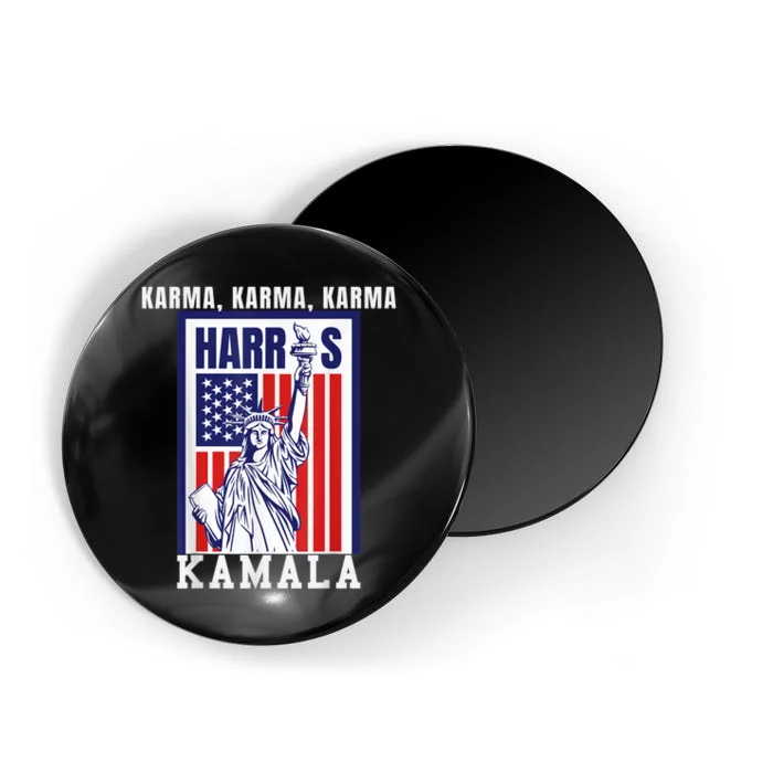 Kamala For President Slogan Statue Liberty Pro Harris Magnet