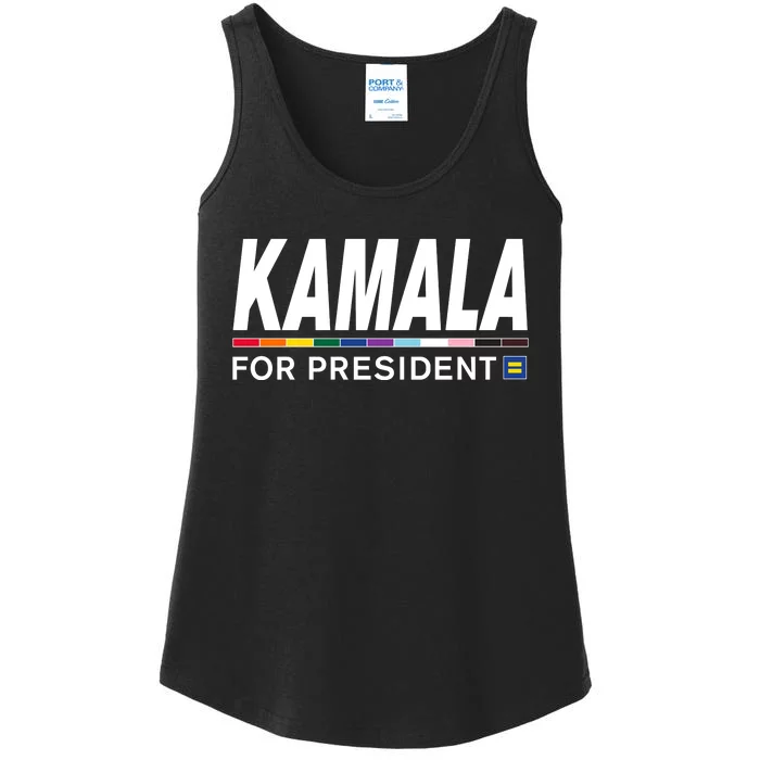 Kamala For President Pride Ladies Essential Tank