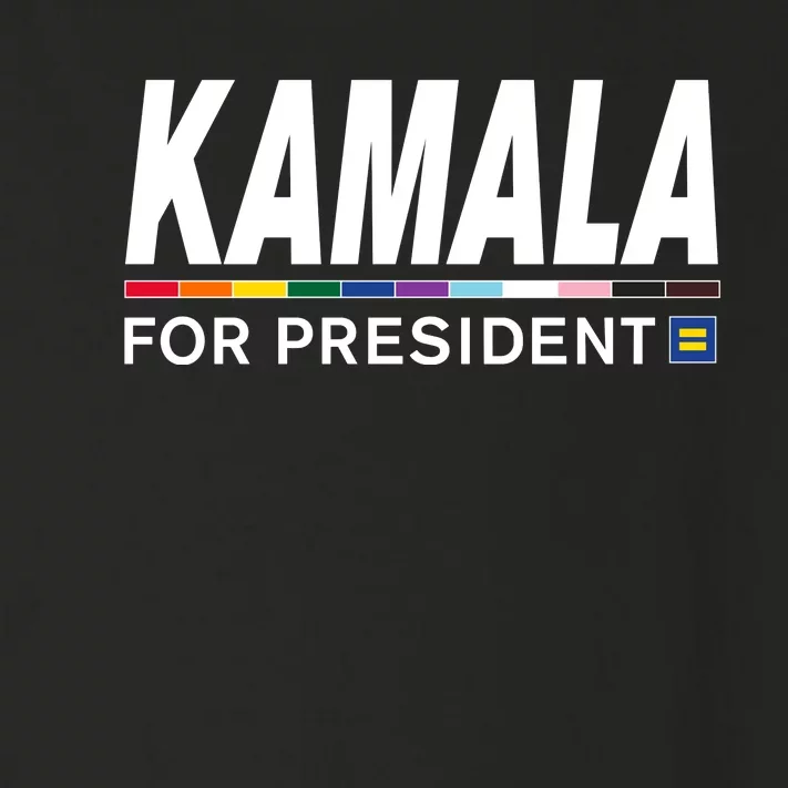 Kamala For President Pride Toddler Long Sleeve Shirt