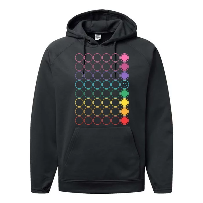 Kinda Funny Pride Buttons Performance Fleece Hoodie