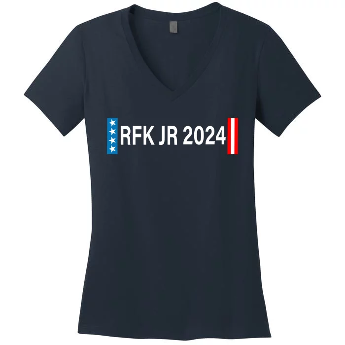 Kennedy For President 2024 Cool Flag Usa Women's V-Neck T-Shirt