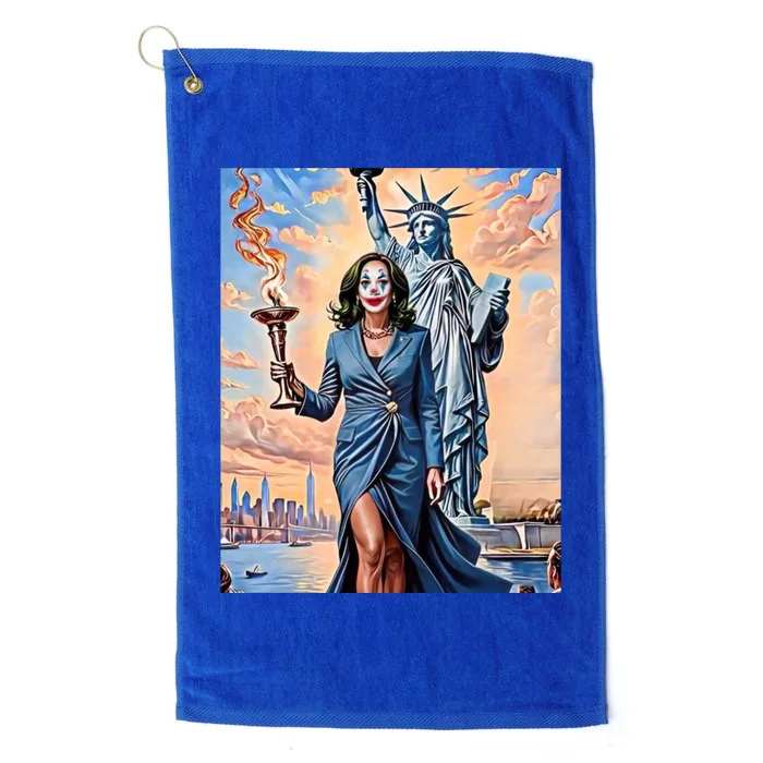 Kamla For President! #Harris2024 #Mbiooga #Clownworld Platinum Collection Golf Towel