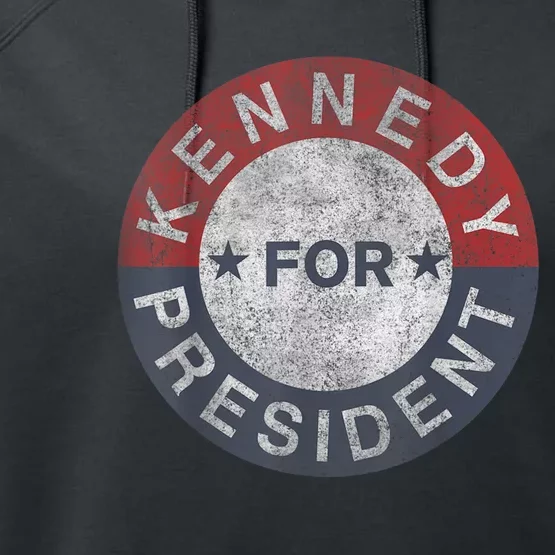 Kennedy For President JFK 1960 Performance Fleece Hoodie