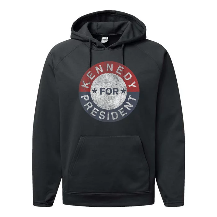 Kennedy For President JFK 1960 Performance Fleece Hoodie