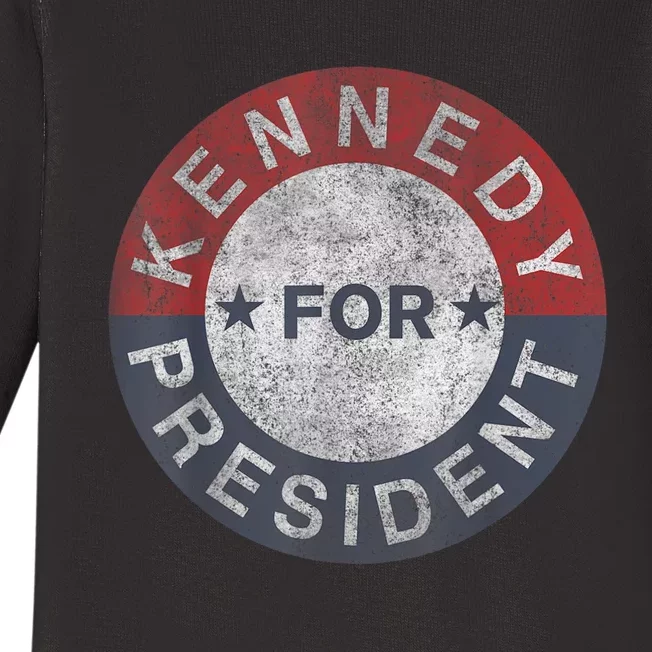 Kennedy For President JFK 1960 Baby Long Sleeve Bodysuit