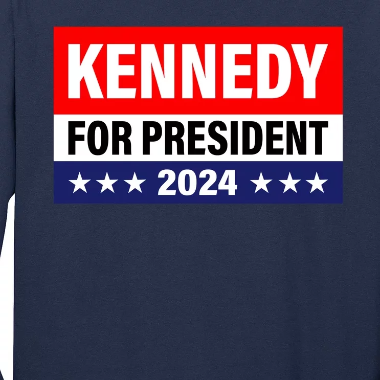 Kennedy For President 2024 Cool Flag Banner With Stars Long Sleeve Shirt