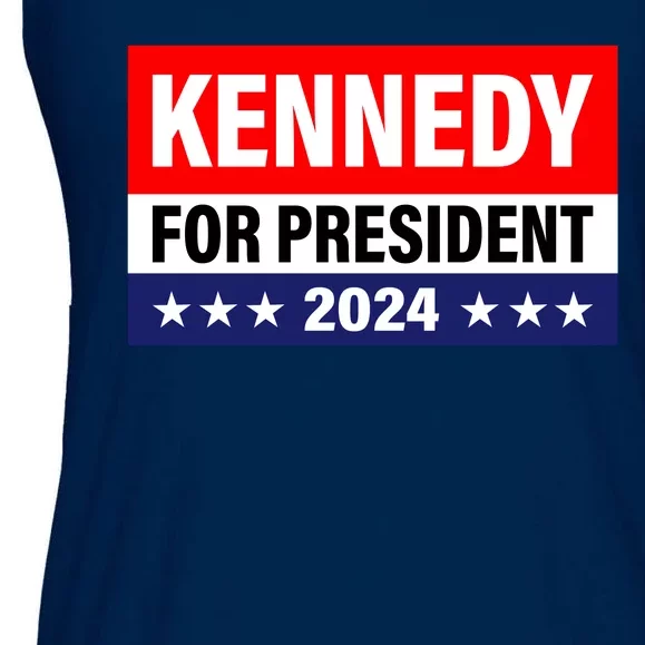 Kennedy For President 2024 Cool Flag Banner With Stars Ladies Essential Flowy Tank