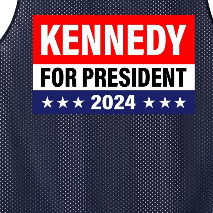 Kennedy For President 2024 Cool Flag Banner With Stars Mesh Reversible Basketball Jersey Tank