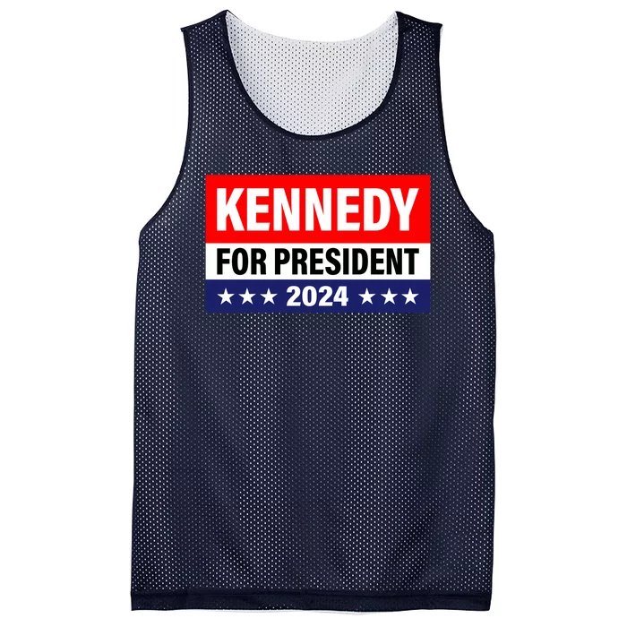 Kennedy For President 2024 Cool Flag Banner With Stars Mesh Reversible Basketball Jersey Tank