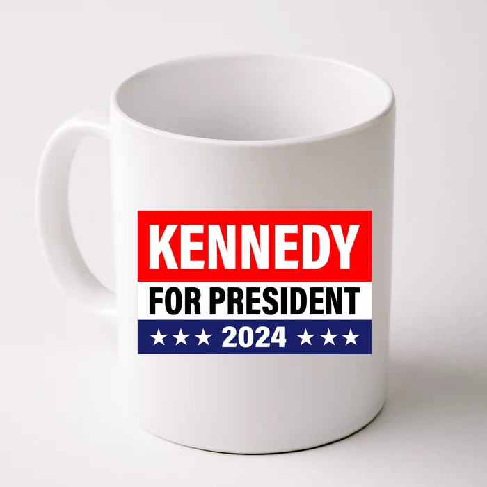 Kennedy For President 2024 Cool Flag Banner With Stars Front & Back Coffee Mug