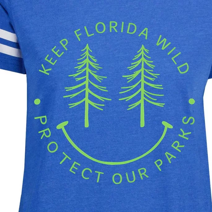 Keep FloridaS Parks Protected Florida Parks Graphic Enza Ladies Jersey Football T-Shirt