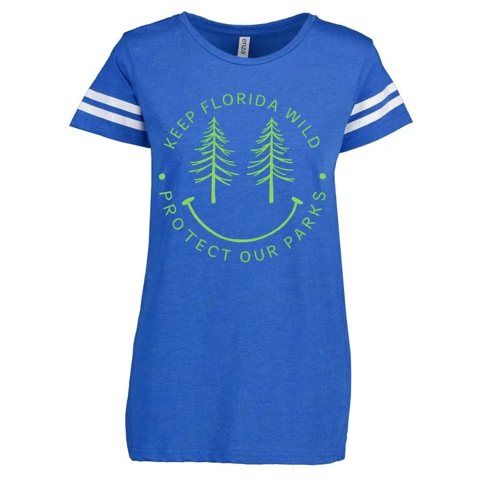 Keep FloridaS Parks Protected Florida Parks Graphic Enza Ladies Jersey Football T-Shirt