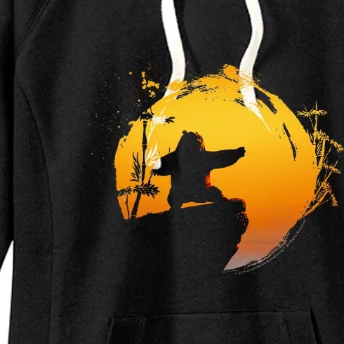 Kung Fu Panda Po Tai Chi Sunset Silhouette Women's Fleece Hoodie