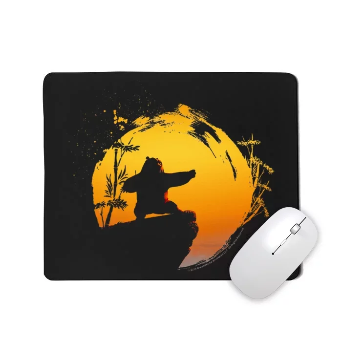 Kung Fu Panda Po Tai Chi Sunset Silhouette Mousepad