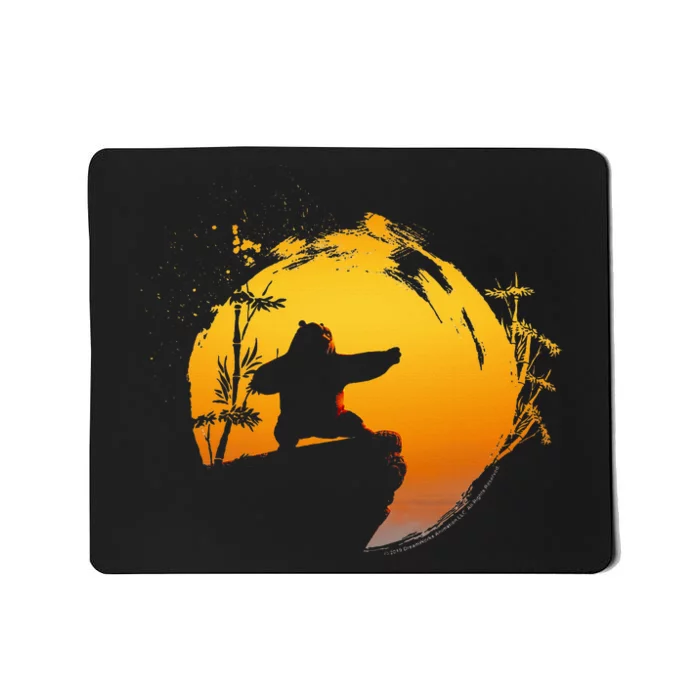 Kung Fu Panda Po Tai Chi Sunset Silhouette Mousepad