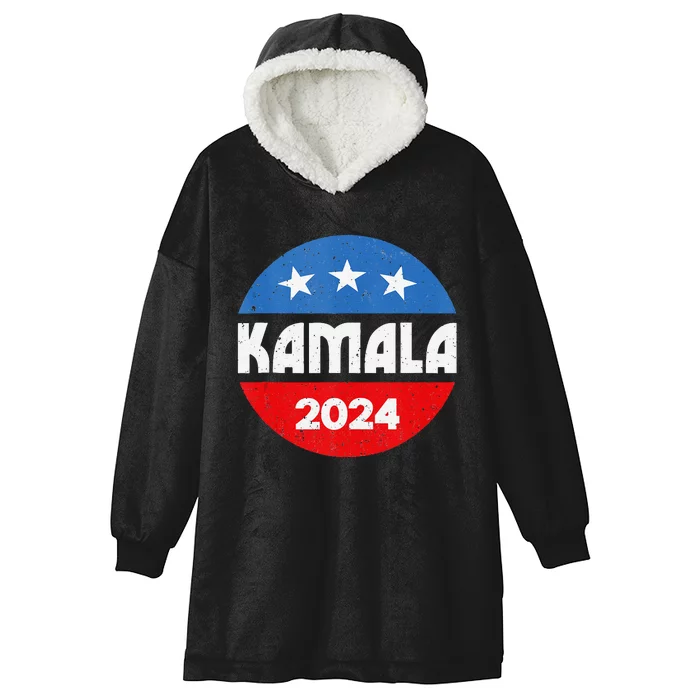 Kamala For President Kamala 2024 Hooded Wearable Blanket